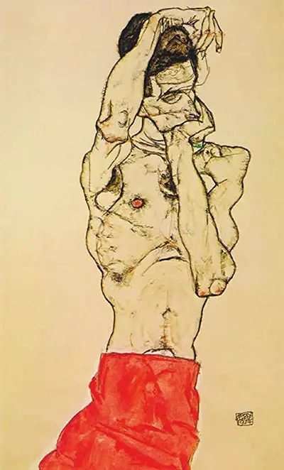 In Piedi Maschio Egon Schiele